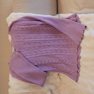 Womens Pointelle sweater.